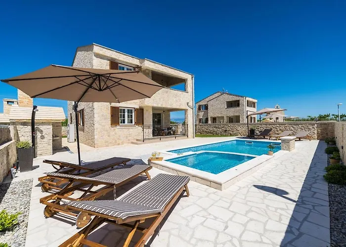Stancija 1 With Heated Pool Villa Privlaka (Zadar)